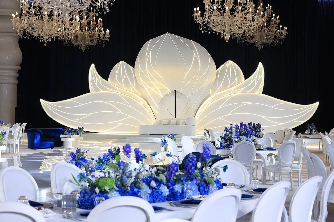 By Dalia Taha offers international events and wedding planning. Performance art & stage design. Retail & hospitality installation (i.e. designing/installing décor in commercial spaces), as well as 3D mapping design and catering & desert table services.