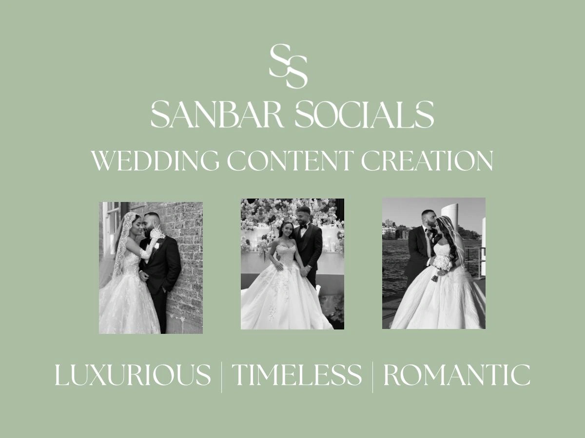 10% off Luxury Wedding Content Creation!